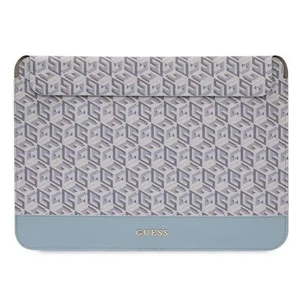 Guess GCube Stripes portatīvā datora maciņš 16" zils
