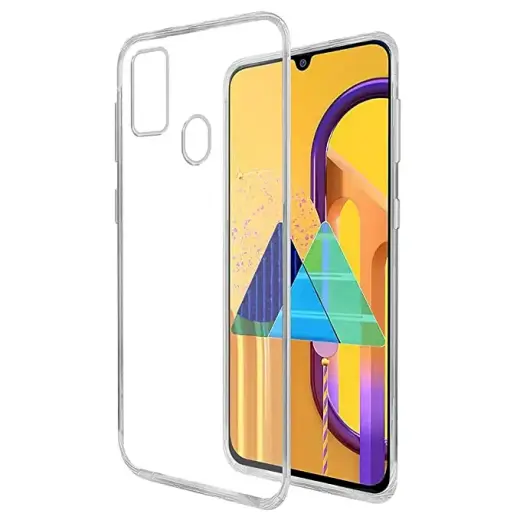 Fusion Ultra 0.3 mm telefono dėklas Samsung Galaxy M21 (M215) skaidrus