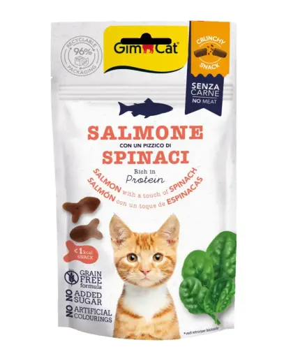 Cat treats - Gimborn CRUNCHY SNACK SALMON & SPINACH 50g