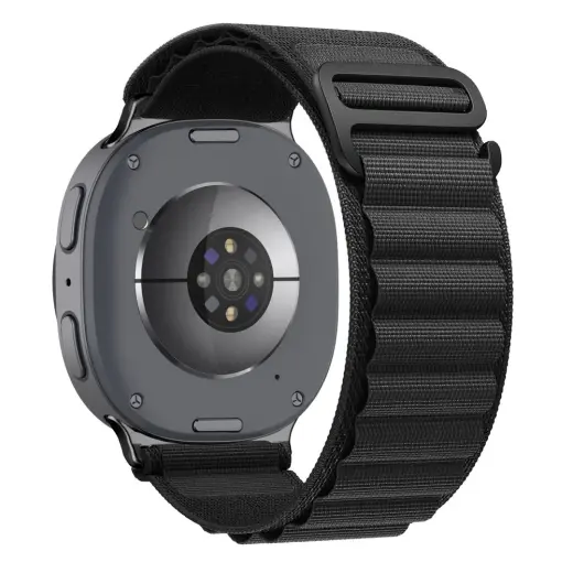 Tech-Protect Nylon Pro viedpulksteņa siksniņa priekš Galaxy Watch 8/9/Classic (40/44/46 mm) | neilons | melna