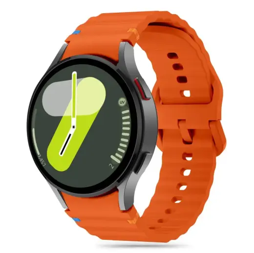 Tech-Protect Silicone Sport viedpulksteņa siksniņa priekš Samsung Galaxy Watch 4/5/5 Pro/6/7/FE | silikons | oranža