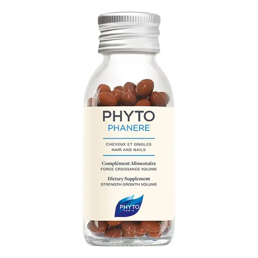 Phyto, Phytophanère, Biotin, Vitamins, Zinc, Strengthen Hair & Nails, Capsules, 120 pcs