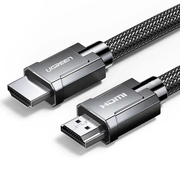 Ugreen HDMI 2.1 cable 8K 60 Hz | 4K 120 Hz 3D 48 Gbps HDR VRR QMS ALLM eARC QFT 2 m gray (HD135 70321)