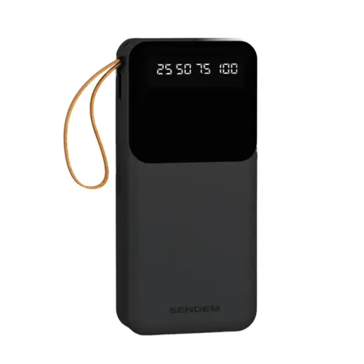 SENDEM P402 external battery (powerbank) | 20000 mAh | 12W | USB-C, Lightning, Micro USB, USB-A | black