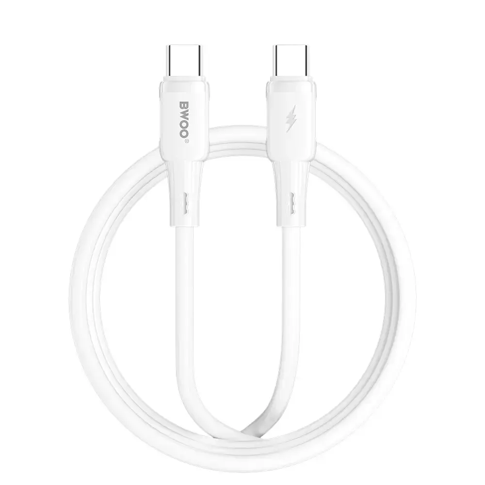 BWOO X329CC провод для передачи данных и зарядки | USB-C на USB-C | 65W | 1m | белый