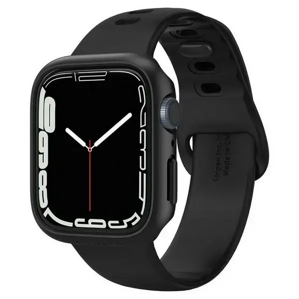 Spigen Thin Fit nutikella ümbris Apple Watch 7/8 (45 mm) jaoks | must