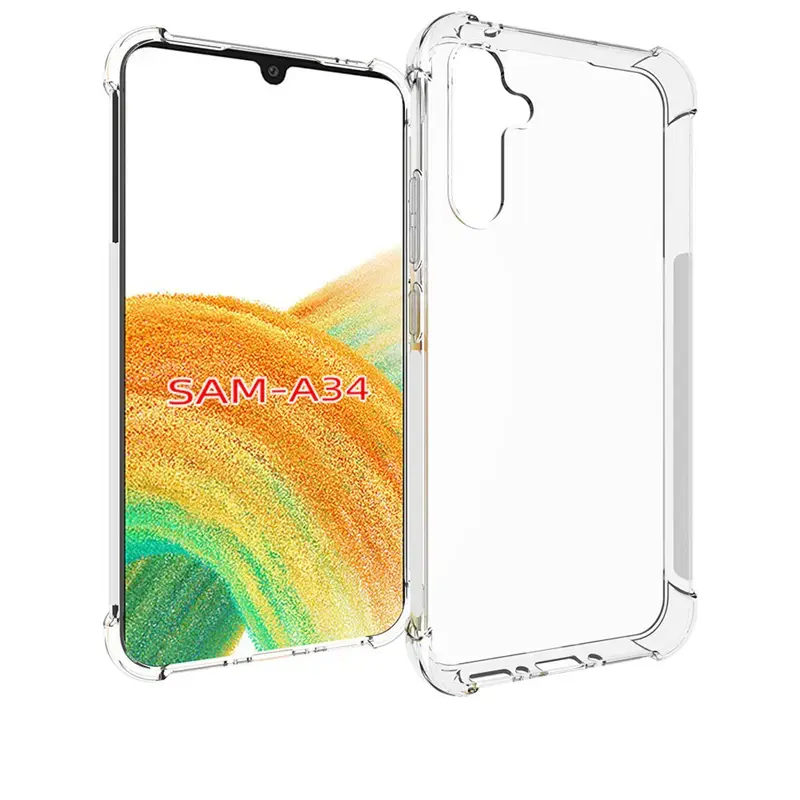 Fusion anti shock 1.5mm telefoni ümbris Samsung Galaxy A34 (A346) läbipaistev