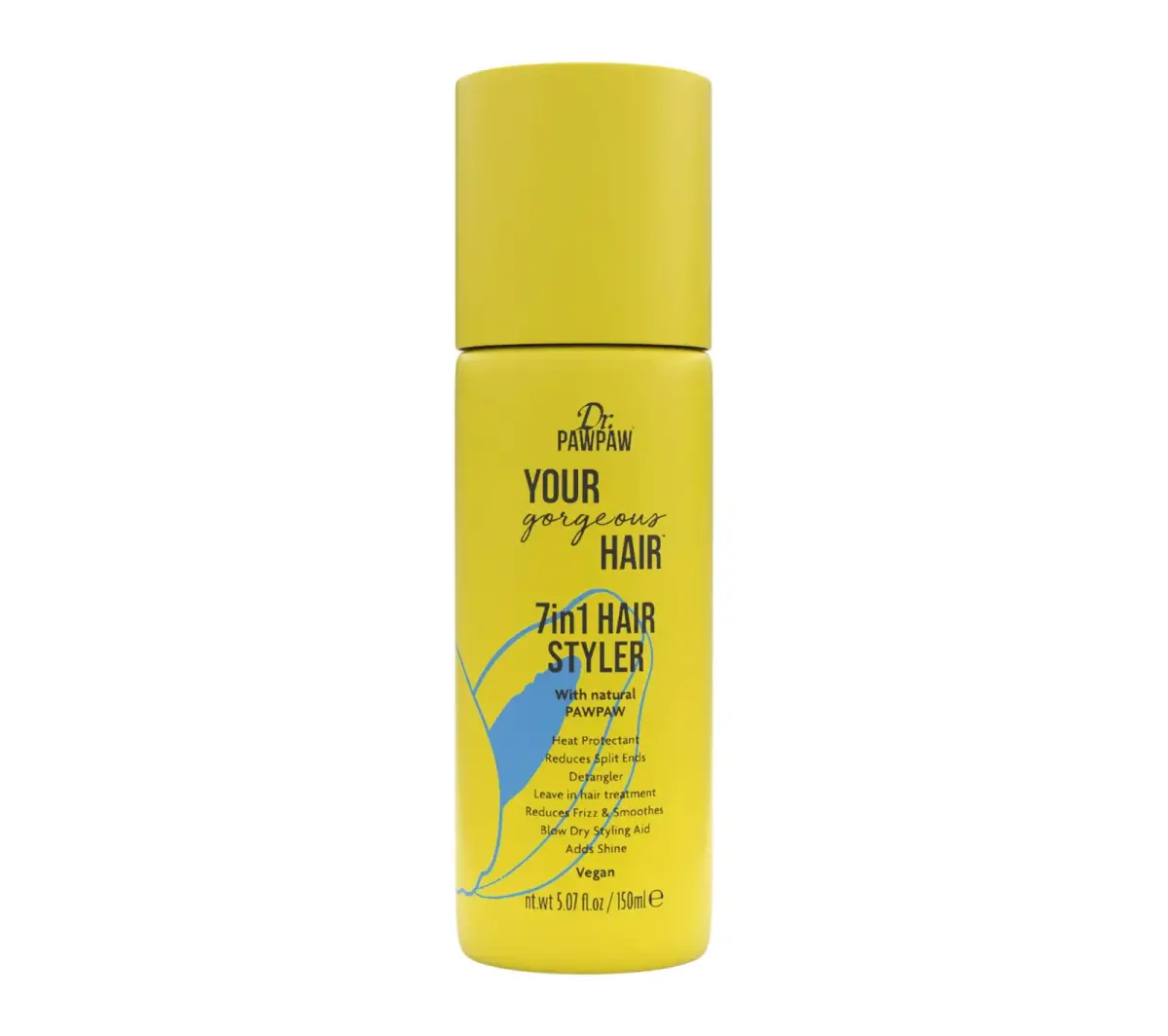 Dr. PawPaw, Your Gorgeous Hair 7 In 1, Hair Spray, Anti-Frizz & Heat Protection, 150 ml