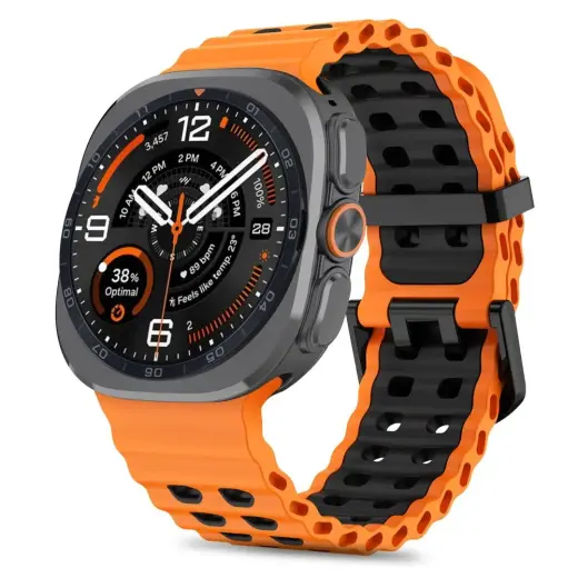 Tech-Protect IconBand Pro nutikella rihm Galaxy Watch Ultra 1/2 (47 mm) jaoks | oranž/must