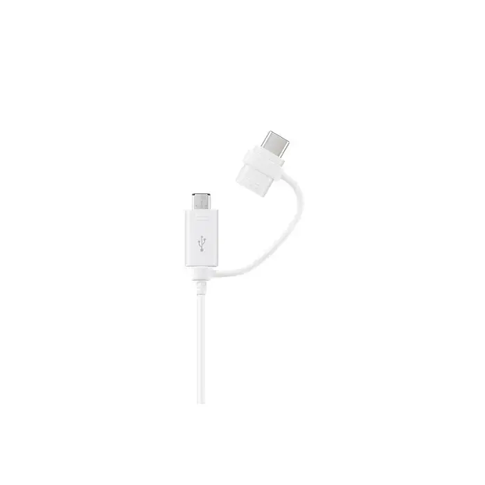 Samsung 2-in-1 data transfer and charging cable | USB-A to USB-C, Micro USB | 1.5m | white
