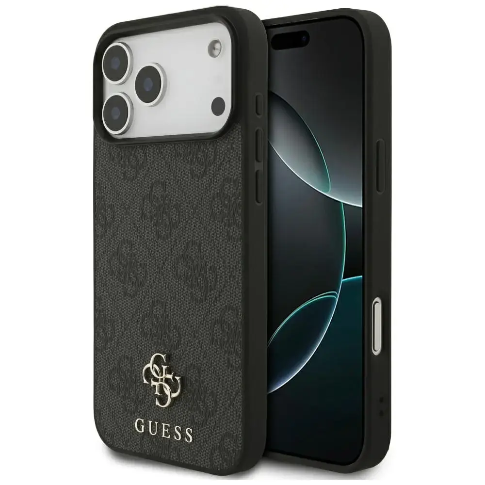 Guess 4G Small Classic Logo MagSafe Case for iPhone 17 Pro Max / 18 Pro Max - Black
