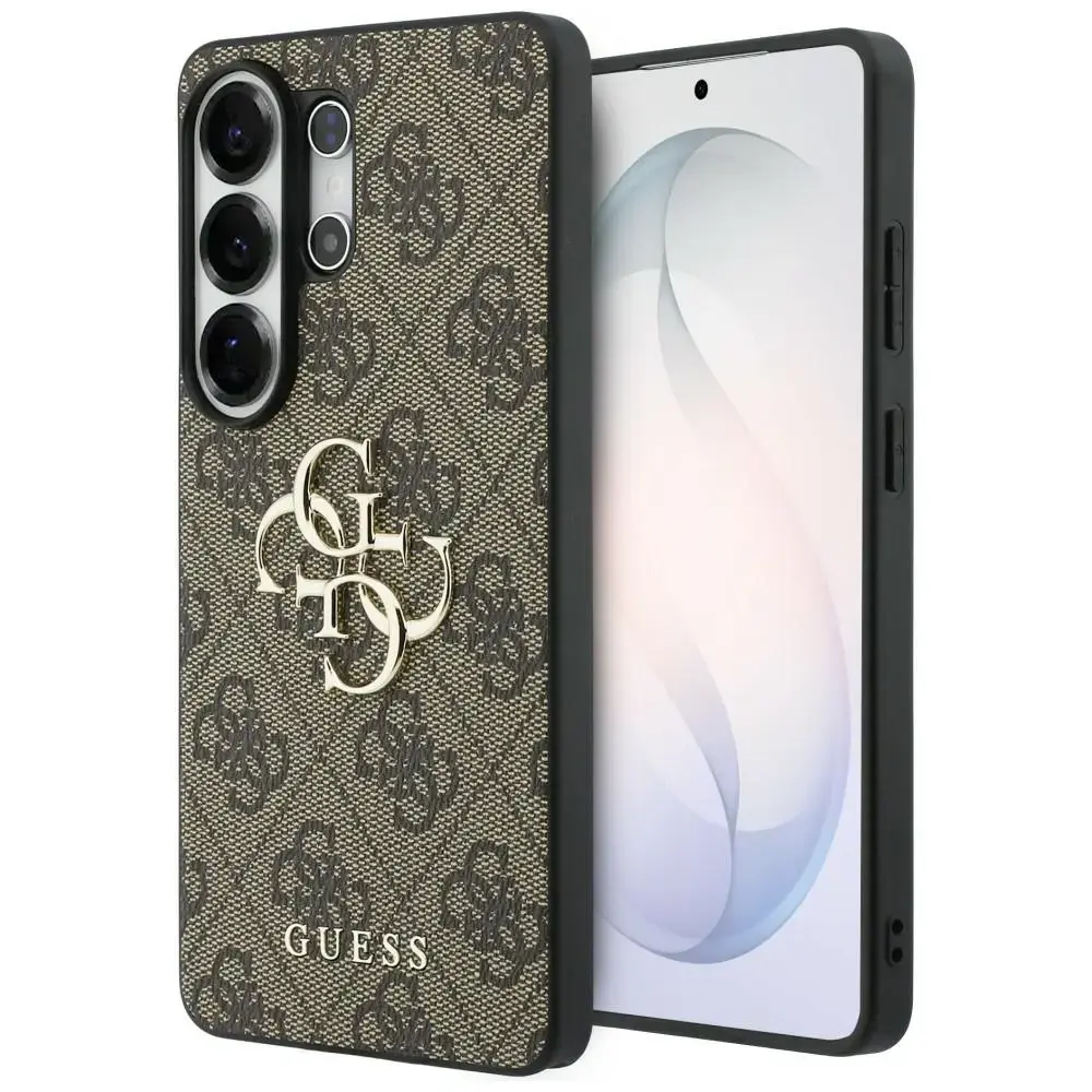 Guess 4G Big Metal Logo phone case for Samsung Galaxy S26 Ultra (S948) brown