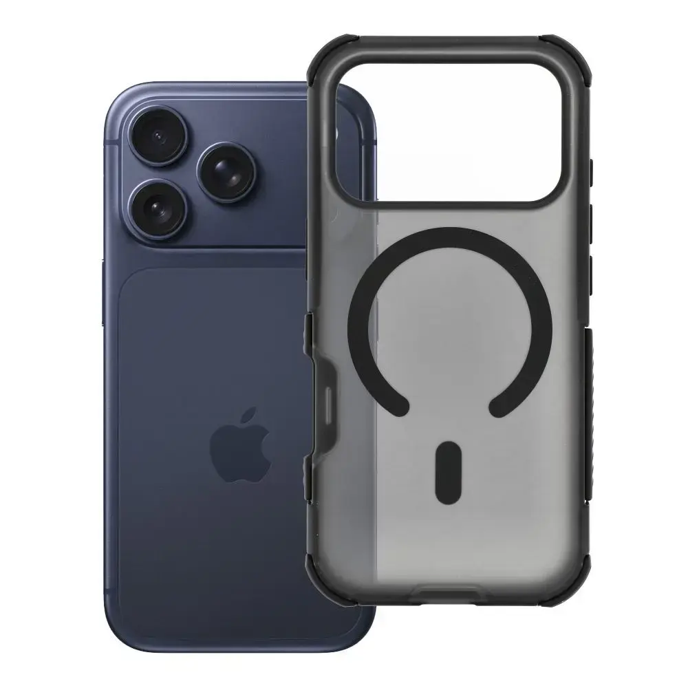 Forcell F-Protect BumperX Premium maciņš ar MagSafe atbalstu telefonam iPhone 18 Pro | iPhone 17 Pro melns