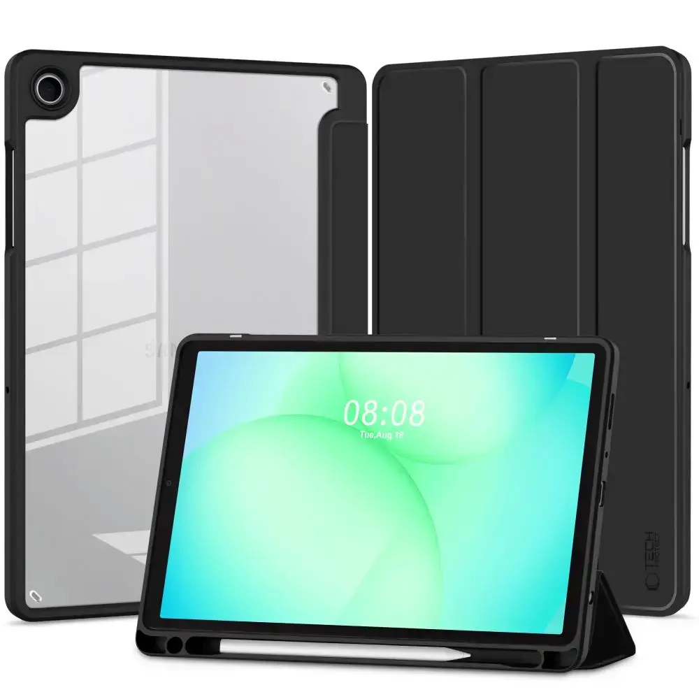 Tech-Protect SC Pen Hybrid planšetdatora maciņš Galaxy Tab A9+ | Galaxy Tab A11+ melns