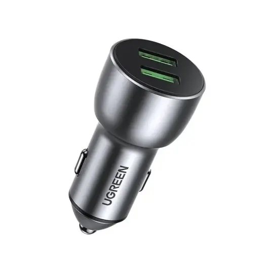UGREEN QC 3.0 auto lādētājs | 36W | QC | USB-A | pelēks