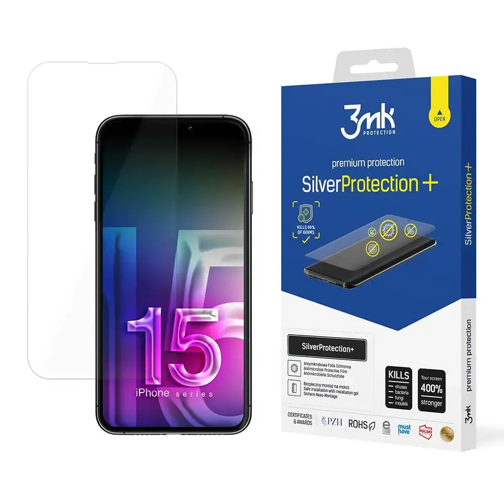 3mk SilverProtection+ protective film for phone iPhone 15