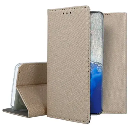 Fusion Accessories Magnet raamatutüüpi telefoni ümbris Redmi A3 4G kuldne