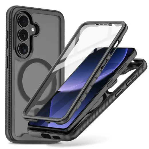 Tech-Protect Defense telefono dėklas su MagSafe palaikymu Samsung Galaxy S26 (S942) juodas