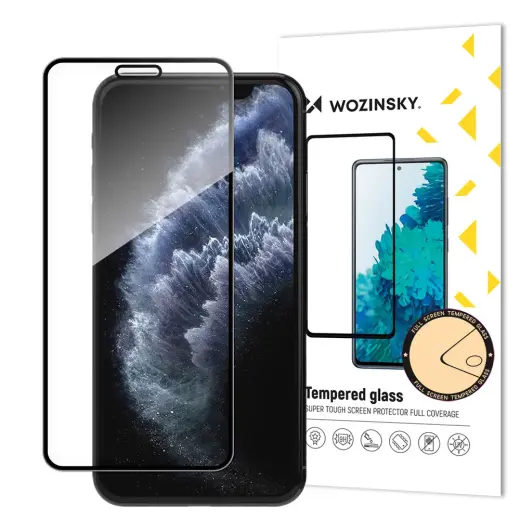 Wozinsky Super Tough Full Glue aizsargstikls telefona ekrānam iPhone 11 Pro | iPhone XS | iPhone X
