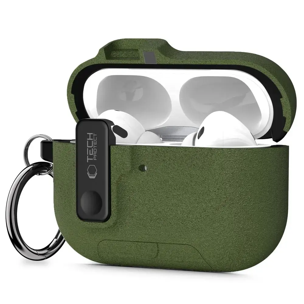 TECH-PROTECT SLIM HOOK APPLE AIRPODS PRO 3 OLIVE GREEN