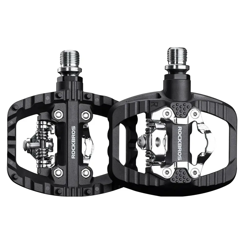 Rockbros PD303 Half-Lock Platform Bicycle Pedals - Black