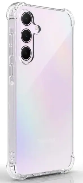 Fusion Anti Shock 1.5 mm silicone phone case for Samsung Galaxy A55 5G (A556) transparent