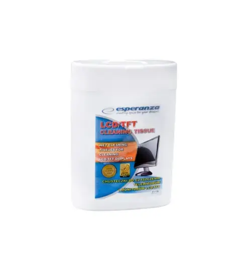 Esperanza ES106 LCD/TFT WET SCREEN CLEANING TISSUES 100pcs