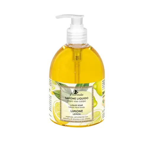 Florinda, Lemon & Olive Oil, Cleansing & Hydrating, Liquid Soap, For Face & Body, 500 ml