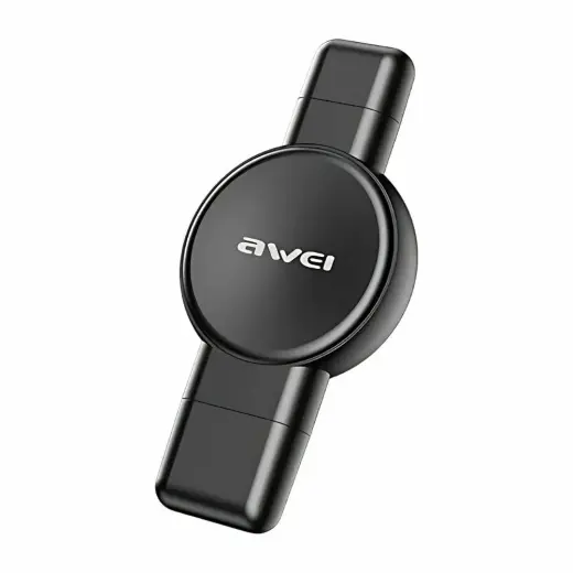 AWEI magnētiskais lādētājs priekš Apple Watch, Samsung Watch | melns