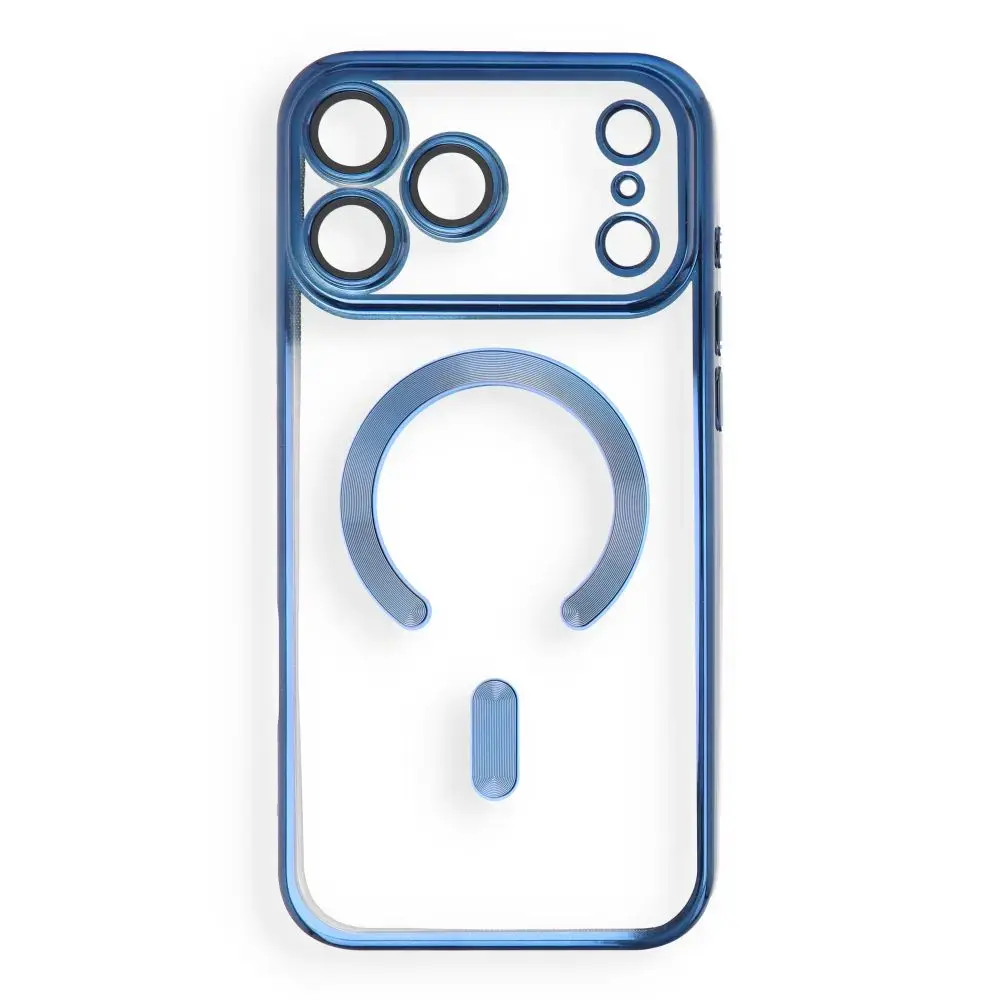 Case for iPhone 17 Pro Max / 18 Pro Max Electro Mag Cover compatible with MagSafe navy blue