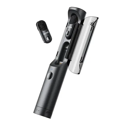 BOYA MAGIC-05 bezvadu mikrofons 2.4GHz USB-C - melns
