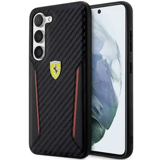 Ferrari FEHCS23SNPYK S23 S911 black hardcase Carbon Contrast Edges
