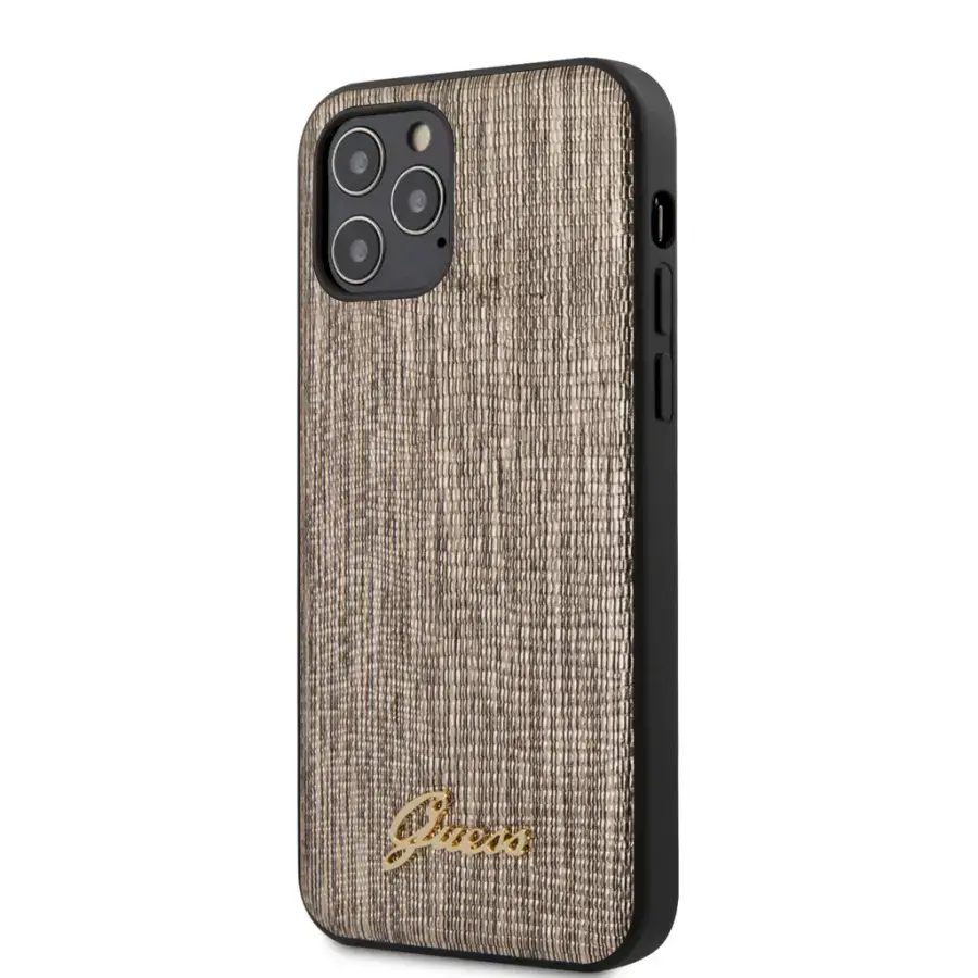 Guess GUHCP12MPCUMLLIGO Lizard phone case for iPhone 12 | iPhone 12 Pro gold