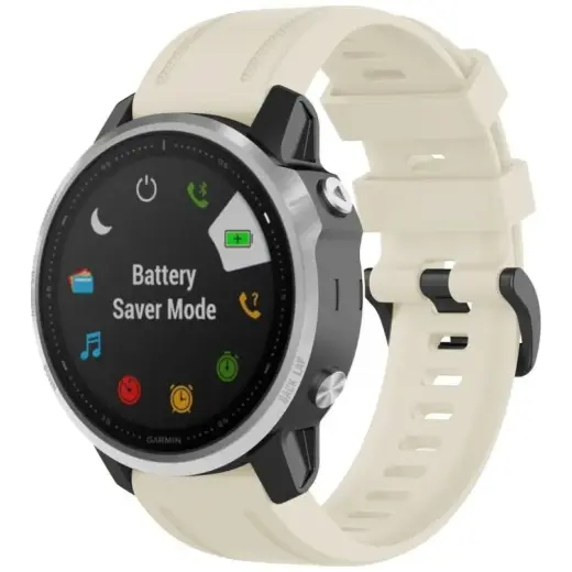 Beline Watch 2 nutikella rihm Garmin Fenix 8/7S/6S/5S/mk3/mk3i jaoks | silikoonist | beež