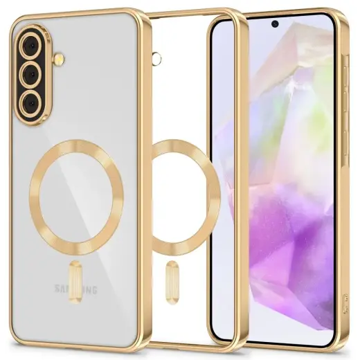 Tech-Protect MagFlex telefono dėklas su MagSafe palaikymu Samsung Galaxy A37 (A376) auksinis
