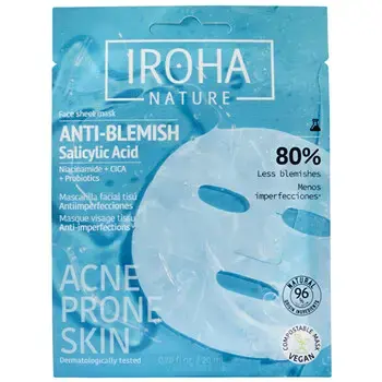 Iroha Anti-Blemish Face Sheet Mask - Maska na problematickou pleť 20ml