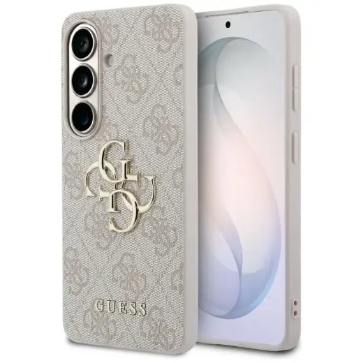 Guess 4G Big Metal Logo maciņš telefonam Samsung Galaxy S26 (S942) rozā