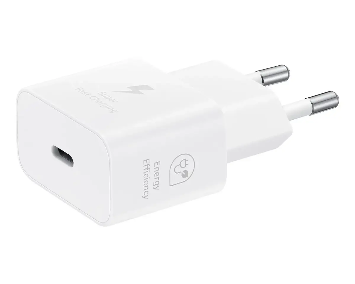 Samsung EP-T2510EWE tīkla lādētājs | 25W | USB-C | USB-C uz USB-C vads komplektā | balts ) (OEM)