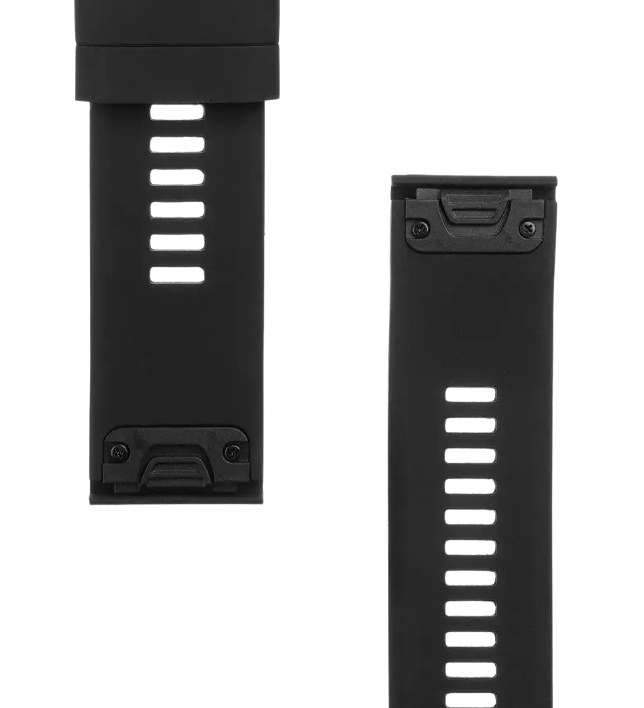 Tactical viedpulksteņa siksniņa priekš Garmin Fenix 5X/6X/7X/8 (26 mm) | silikons | melna