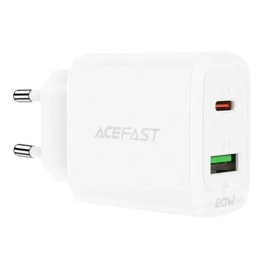 Acefast A25 зарядное устройство | 20W | PPS, PD, QC 3.0 | USB-C | белое