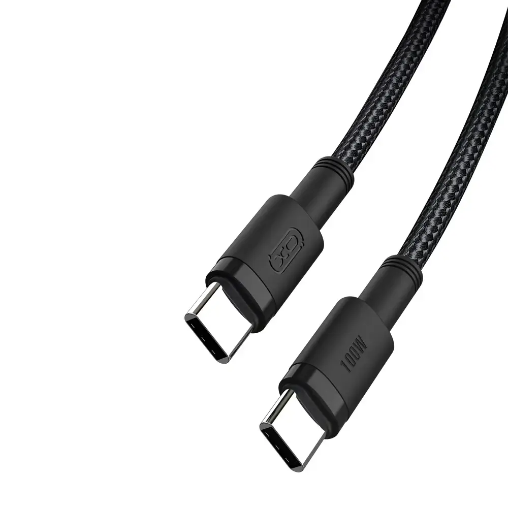 XO NB-Q199 data transfer and charging cable | USB-C to USB-C | 100W | 1.5m | black