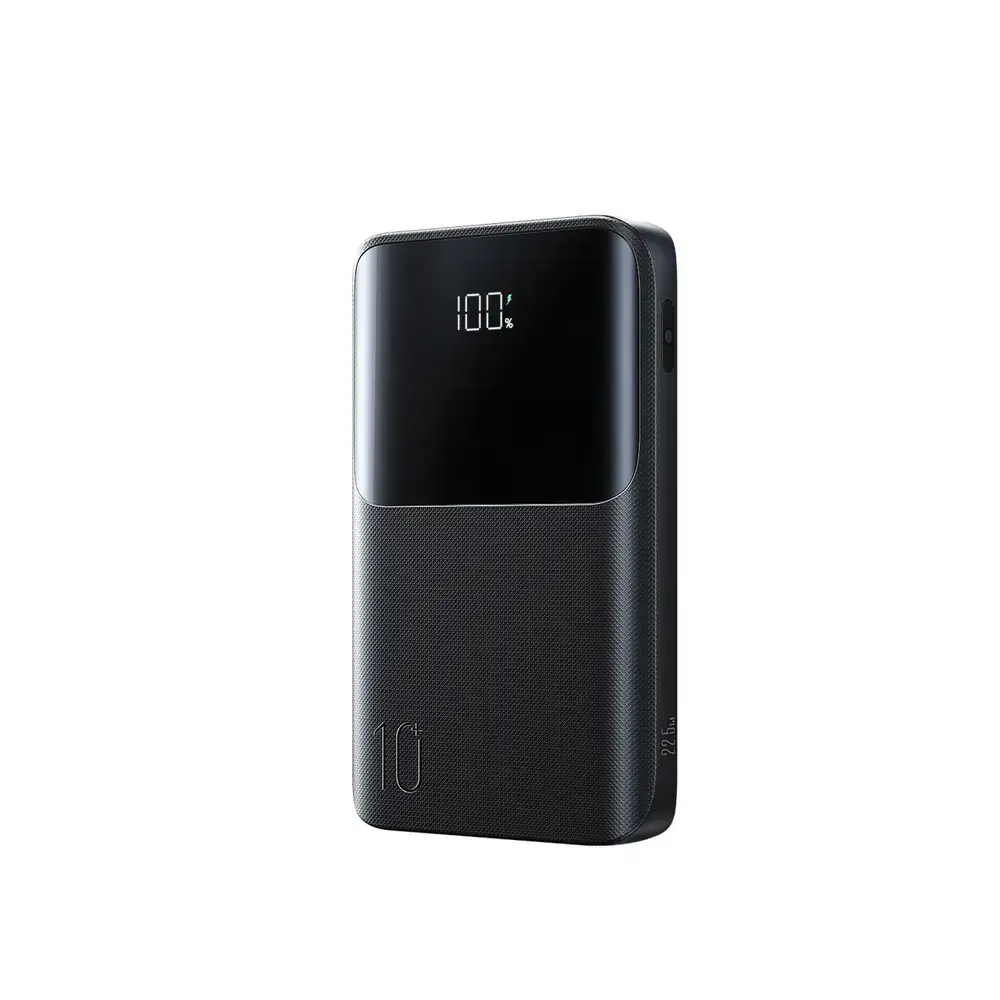 Joyroom JR-QP191 Star Series Mini ārējais akumulators (powerbank) | 10 000 mAh | 22.5W | USB-A, USB-C | LED ekrāns | melns