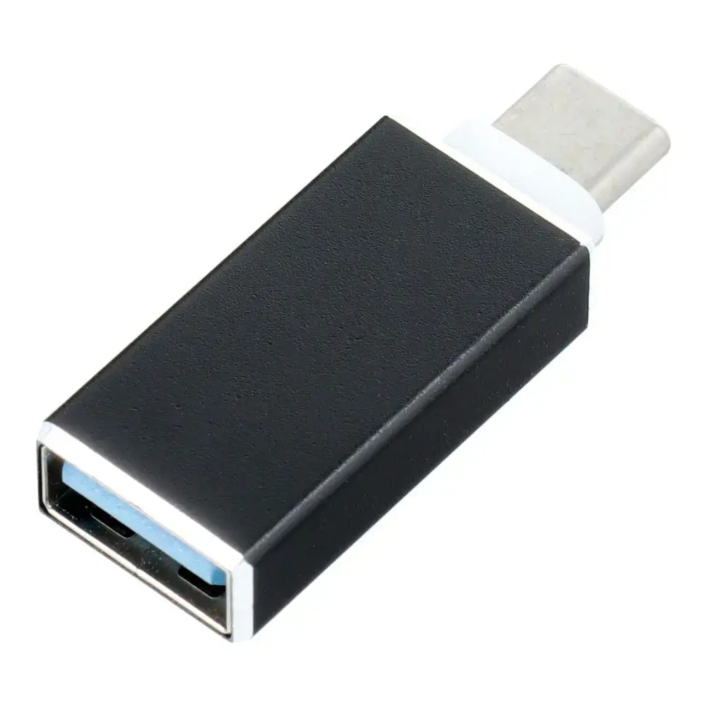 OTG adapter | USB-A to USB-C | black