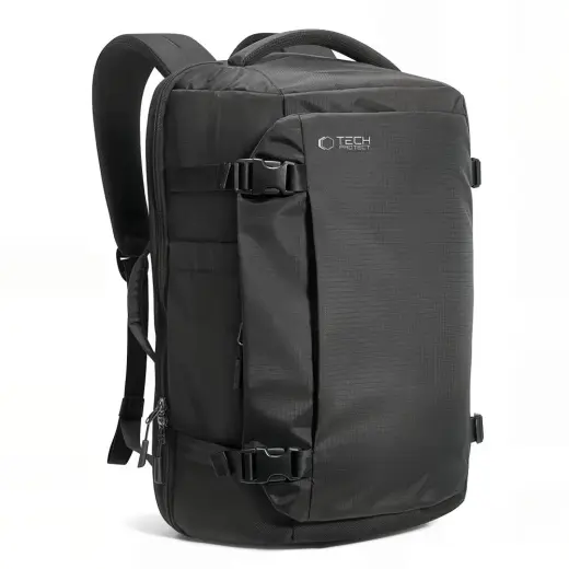 TECH-PROTECT DEFENDER S70 RYANAIR & WIZZAIR TRAVEL LAPTOP CABIN BACKPACK 24L 40x30x20 BLACK