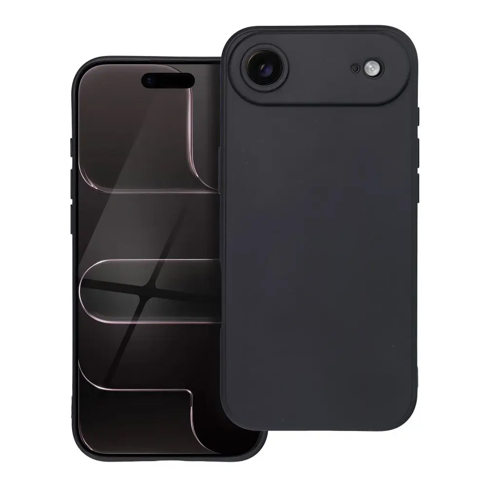 Matt telefono dėklas iPhone 17 Air juodas