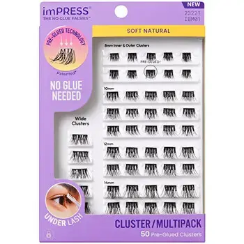 Kiss My Face imPRESS Pre-glued Cluster Multi 01 - Trsové řasy