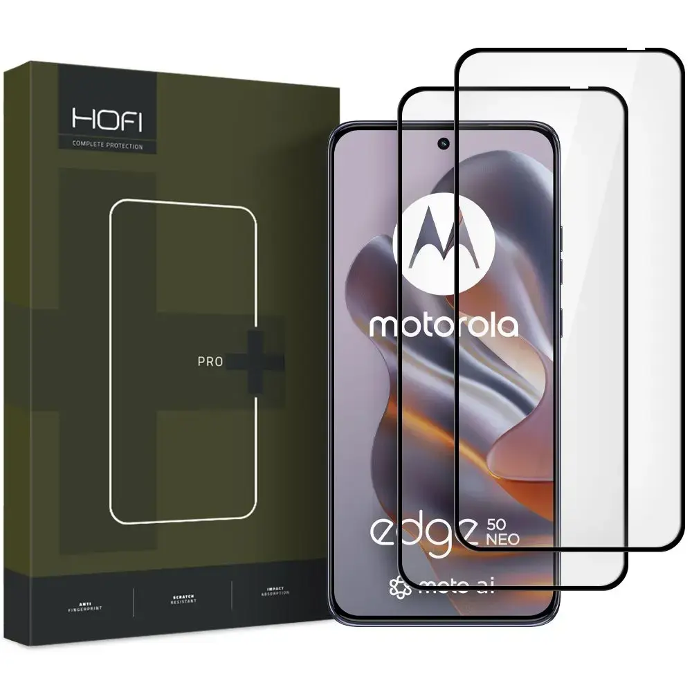 СТЕКЛО HOFI GLASS PRO+ 2 ШТ. ЗАКАЛЕННОЕ СТЕКЛО MOTOROLA EDGE 50 NEO ЧЕРНЫЙ
