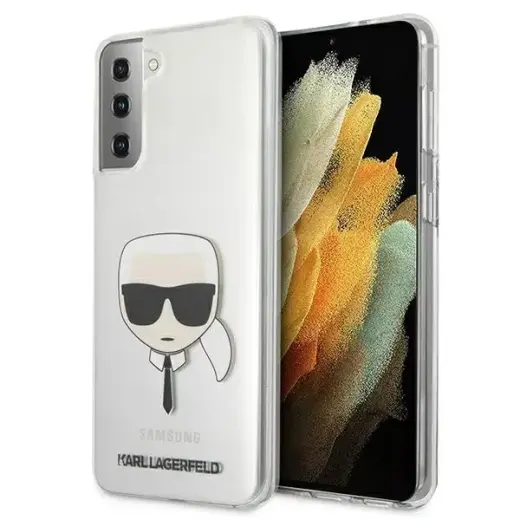 Karl Lagerfeld KLHCS21MKTR Head чехол для телефона Samsung Galaxy S21+ прозрачный