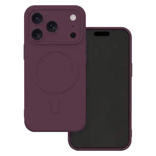 Simple Color Mag telefono dėklas su MagSafe palaikymu iPhone 17 Pro Max | iPhone 18 Pro Max raudonas