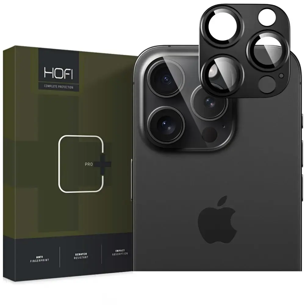 HOFI FULLCAM PRO+ KAMERAS VĀCIŅŠ IPHONE 16 PRO | 16 PRO MAX MELNS